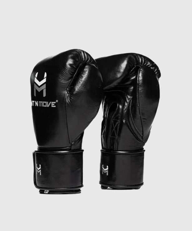 Hit N Move Süvari Rosshaar-Boxhandschuhe - Schwarz