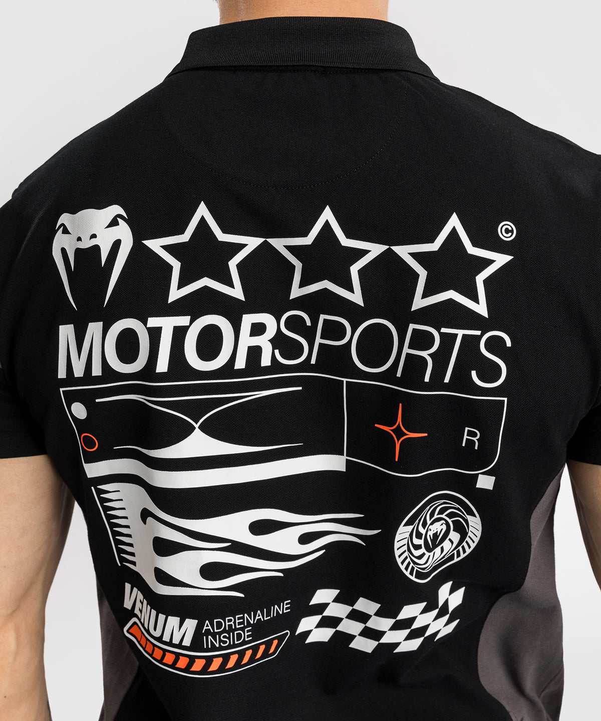 Venum Motorsport Polo de Algodón - Negro Profundo