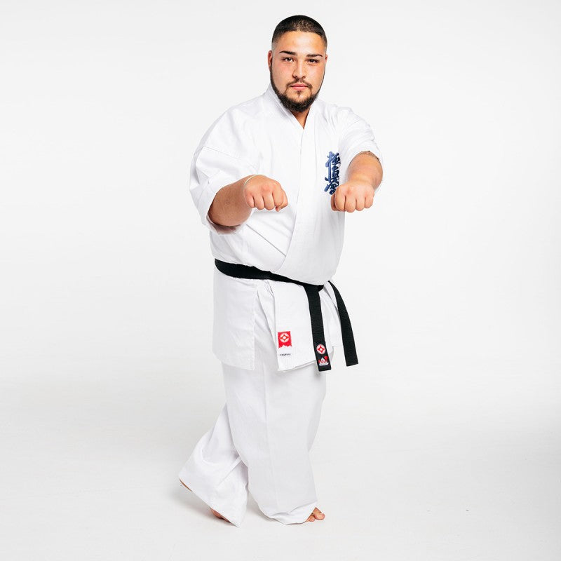 Fujimae Kimono da Karate Kyokushinkai Iniziazione - Bianco