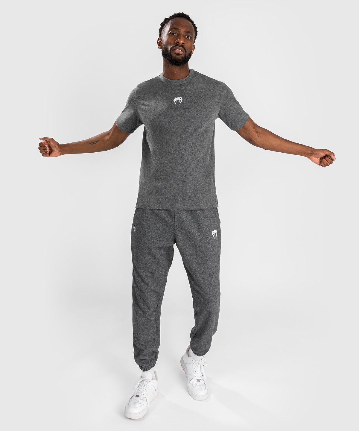 Venum Vortex XL Camiseta para Hombre - Gris Jaspeado Oscuro