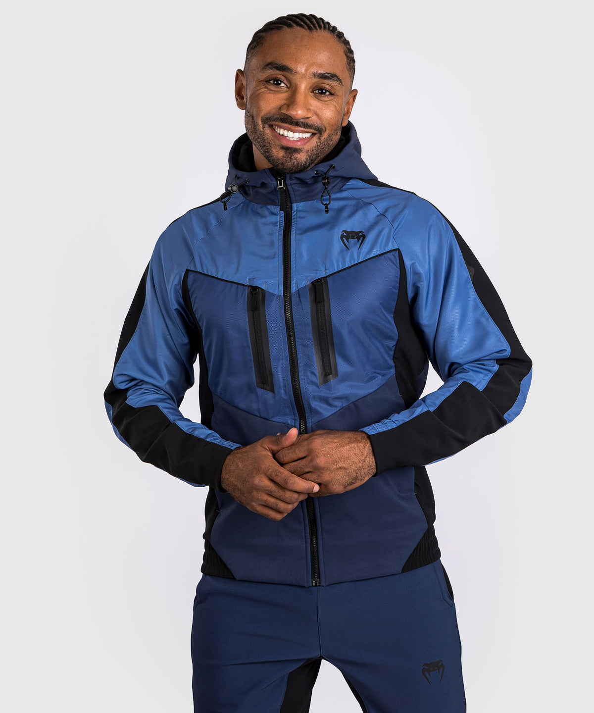 Venum Laser 3.0 Track Jacket - Negro/Azul