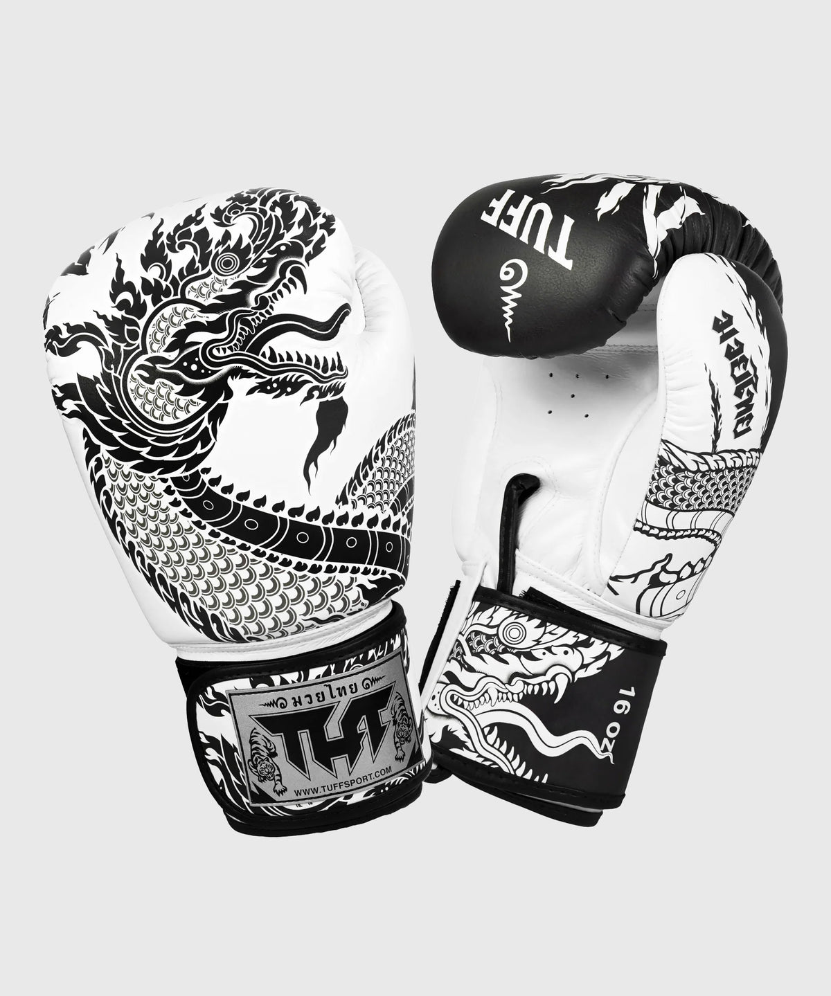 Tuff Naga Boxhandschuhe - Weiß/Schwarz