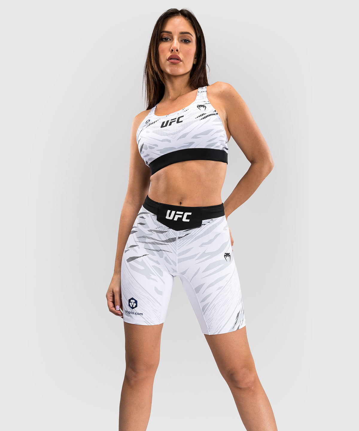 Short de compression pour Femmes UFC Fusion by Venum Authentic Fight Night - Coupe Longue - Blanc