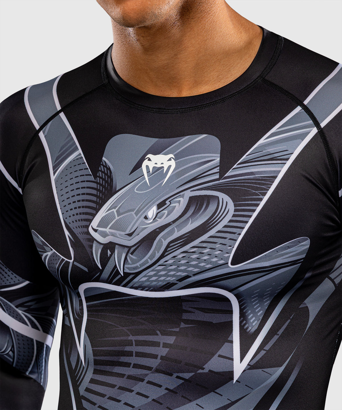 Rashguard manches longues Venum Crimson Viper 2.0 - Noir/Gris