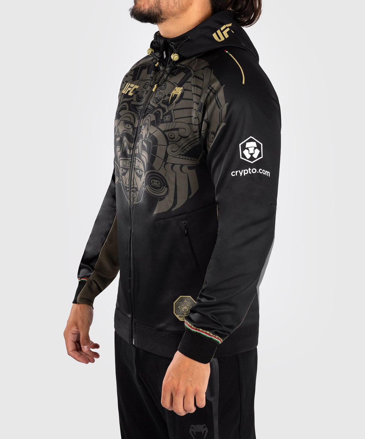 Noche UFC by Venum Authentic Fight Night Felpa con cappuccio da uomo - nera