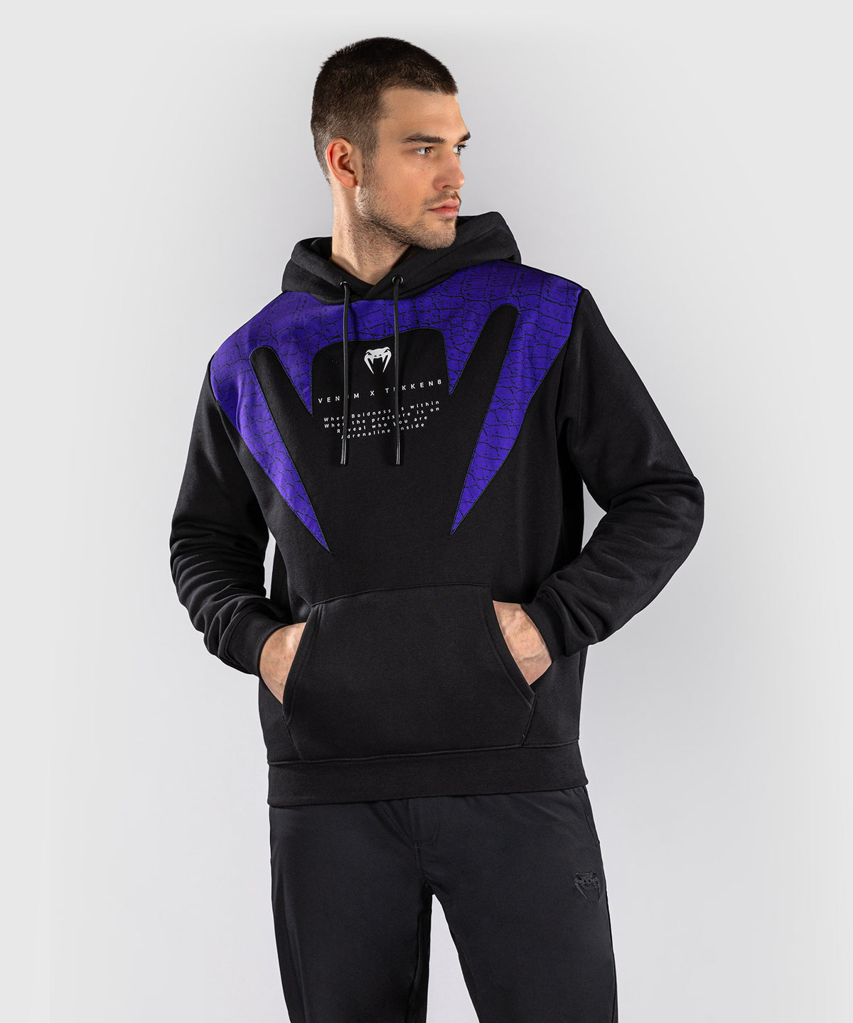 Venum x TEKKEN 8 Sudadera con Capucha Kazuya - Negro/Morado