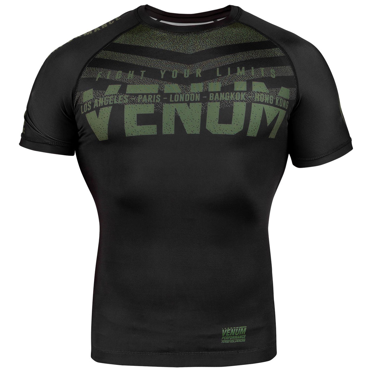 Rashguard Signature Mangas Cortas - Negro/Caqui