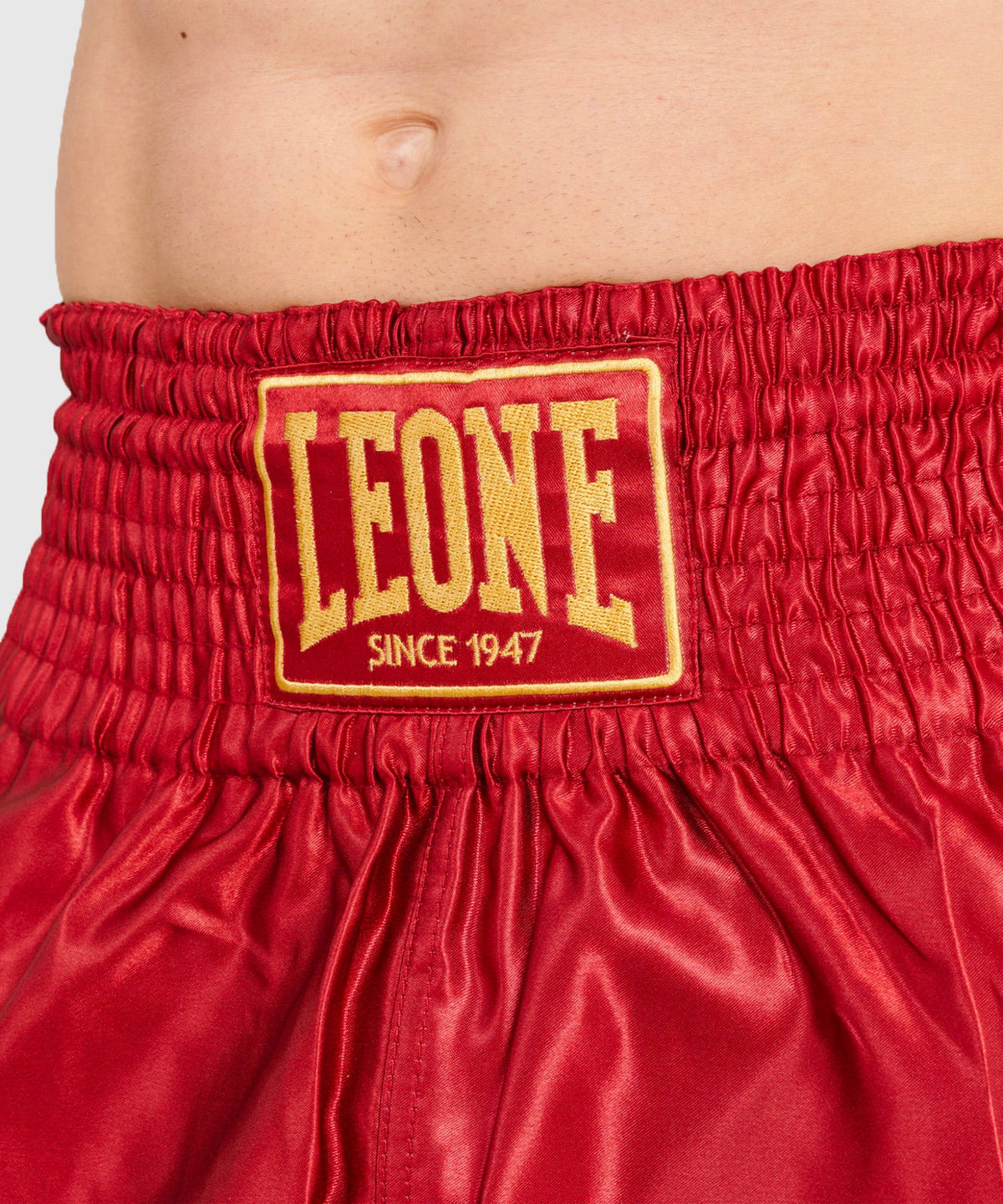 Leone Basic Pantaloncini da Muay Thai - Rosso
