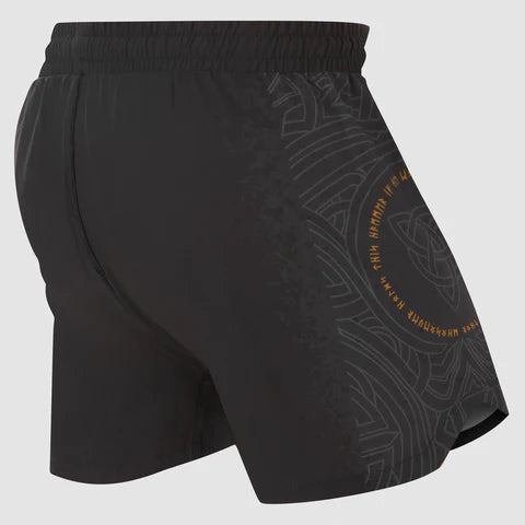 Fumetsu Mjolnir V-Lite Fightshorts - Negro/Bronce