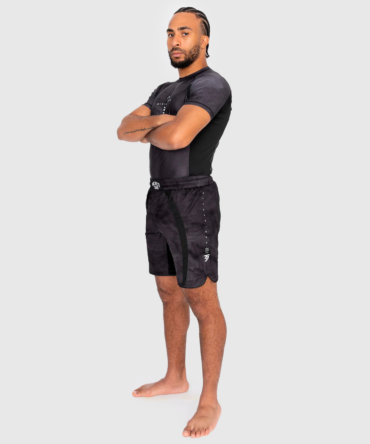 Wicked One Contest Rashguard de Manga Corta - Negro
