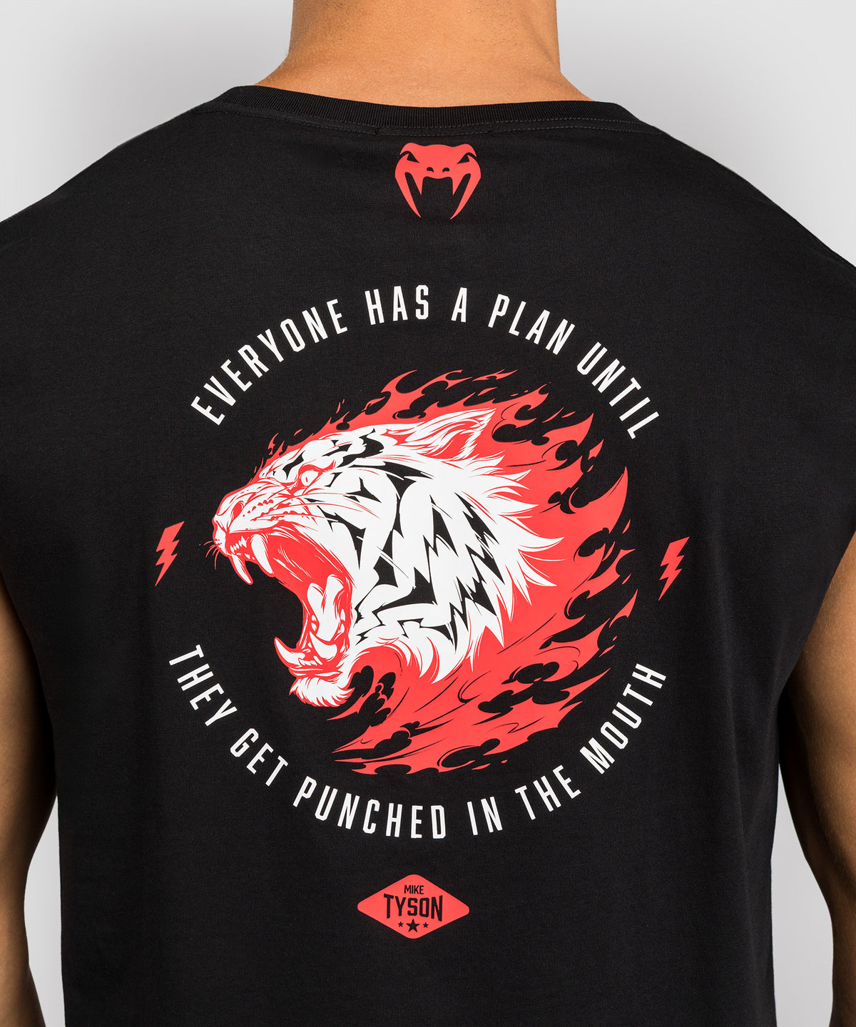 T-shirt sans manches Venum x Mike Tyson Tiger - Noir Profond