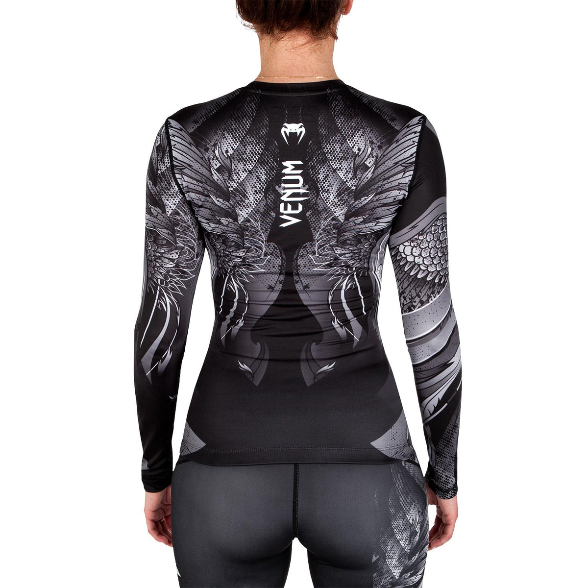 Rashguard Venum Phoenix - Maniche lunghe - Nera/Bianca - Donna