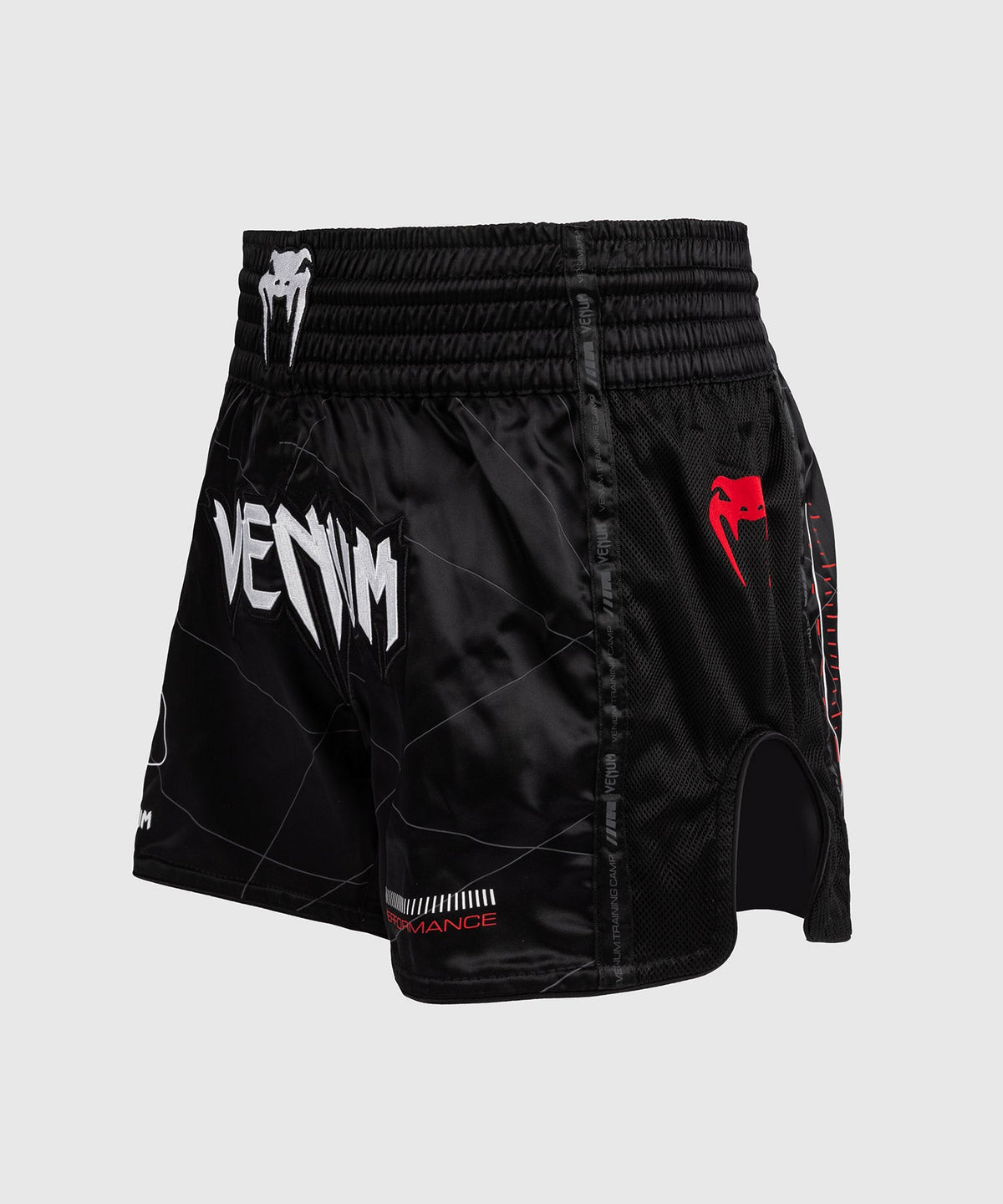 Short de Muay Thai Venum Tactical XT- Noir/Rouge Feu