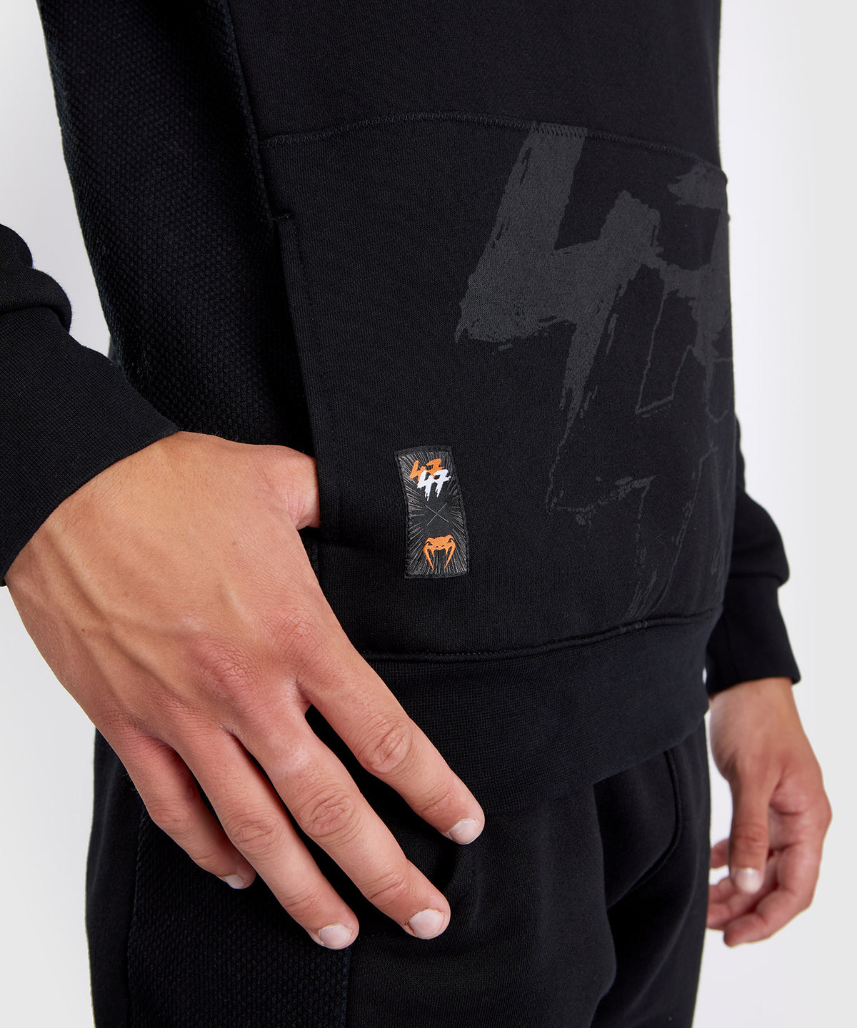 Venum S47 Felpa con Cappuccio - Nero/Arancione