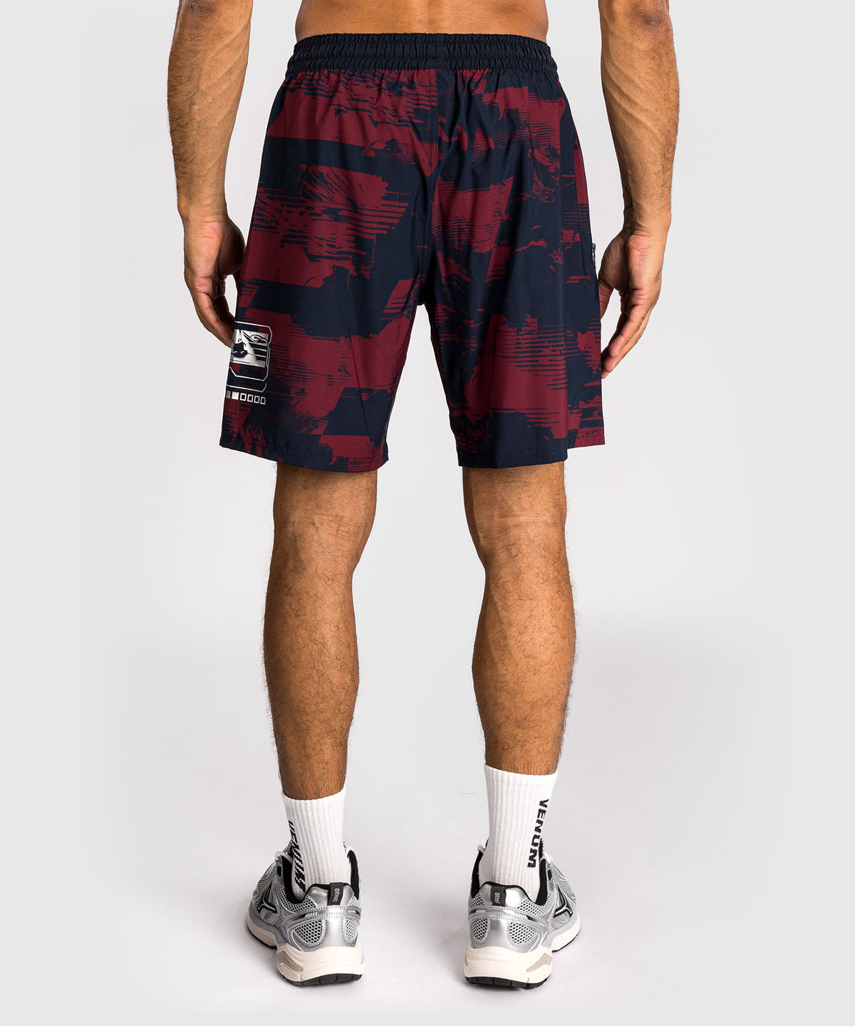 UFC Zenith by Venum Authentic Fight Week Performance Short Herren - Marineblau/Burgunderrot/Silber