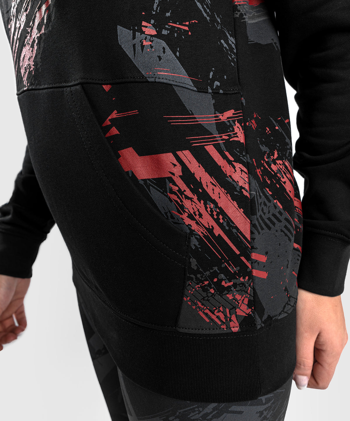 Sweatshirt à capuche pour Femmes UFC Venum Authentic Fight Week 2.0 - Noir/Rouge