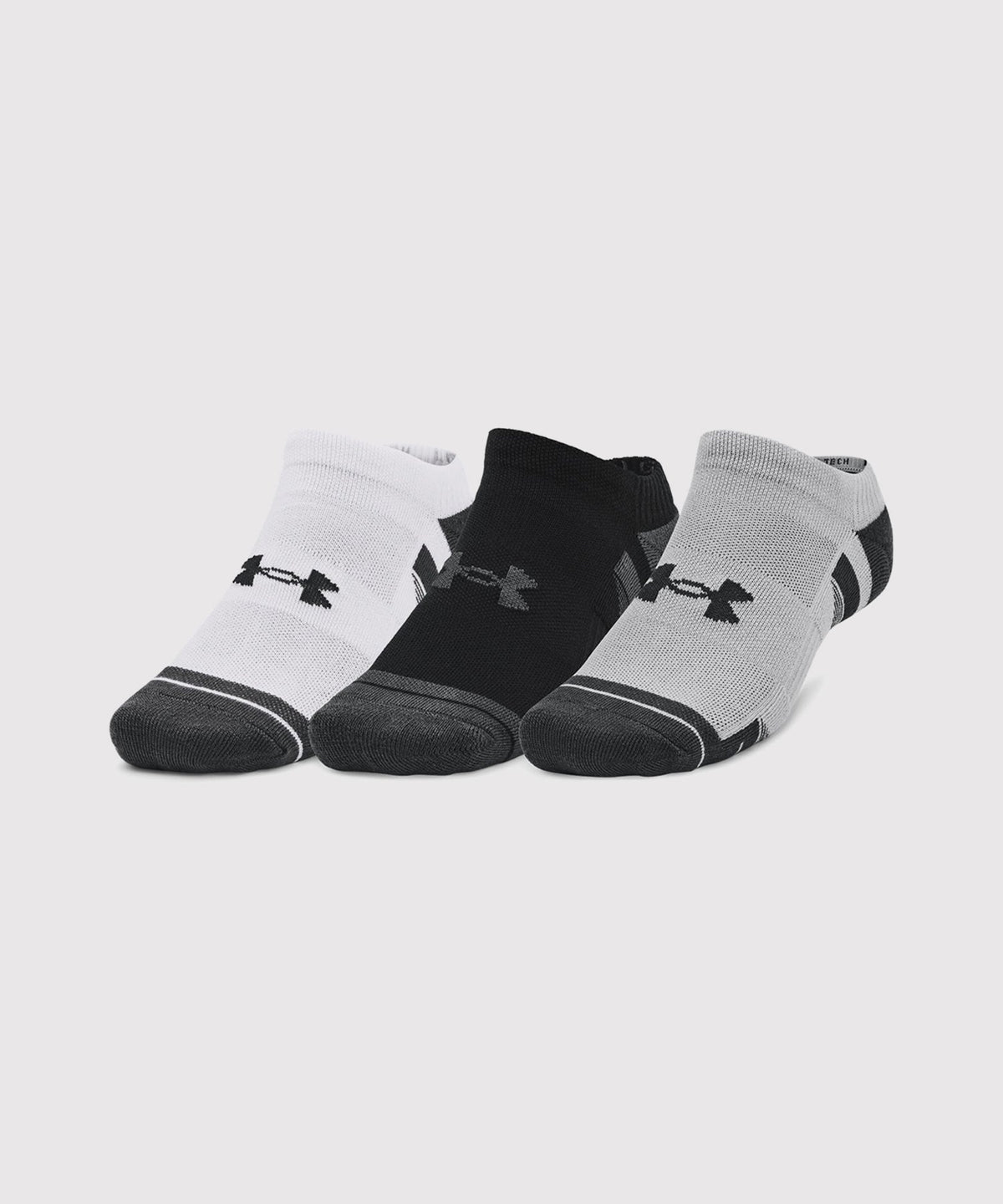 Under Armour Ua Performance Tech Calzini Bassi 3 Paia – Bianco/Nero/Grigio