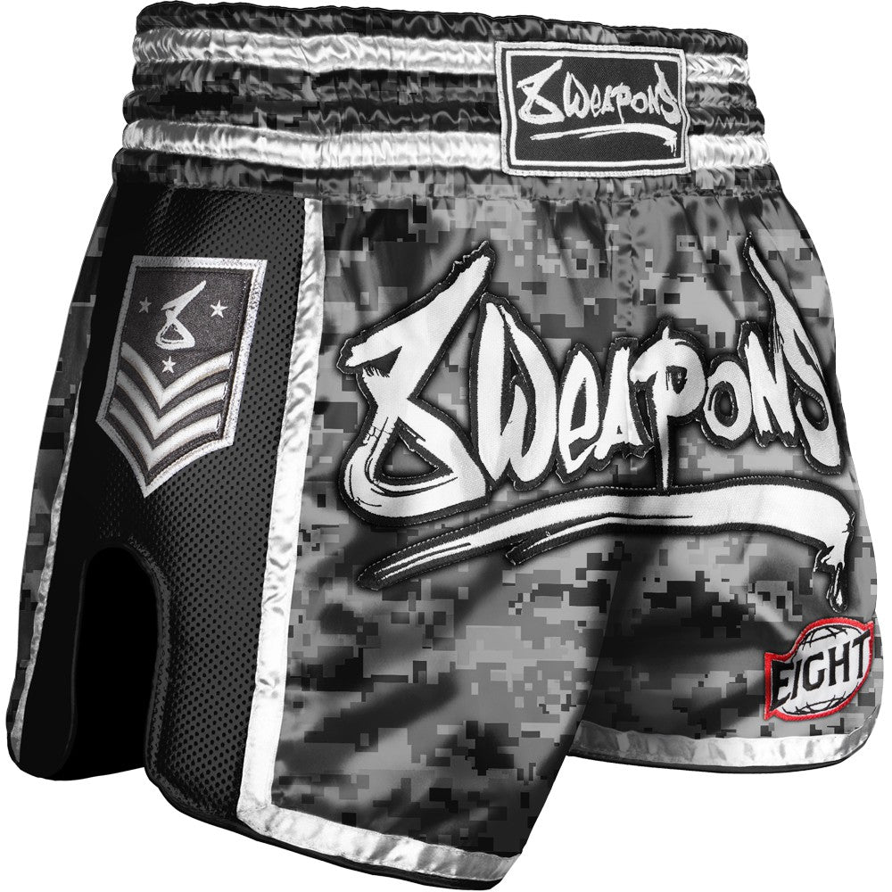 8 Weapons Super Mesh City Muay Thai Shorts - Camo