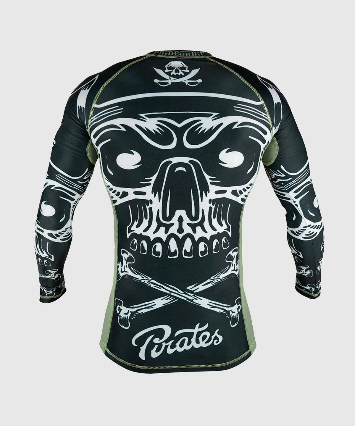 Pride Or Die Pirate V2 Rashguard a Maniche Lunghe - Nero/Beige