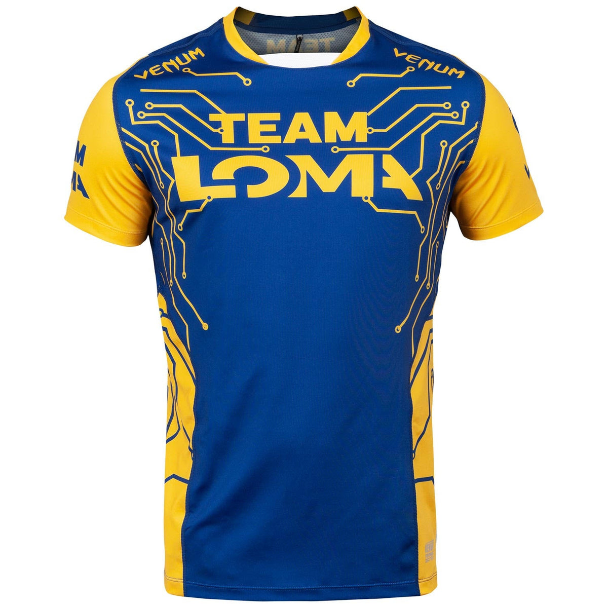 Venum Loma Fight Dry Tech T-Shirt - Blau/Gelb