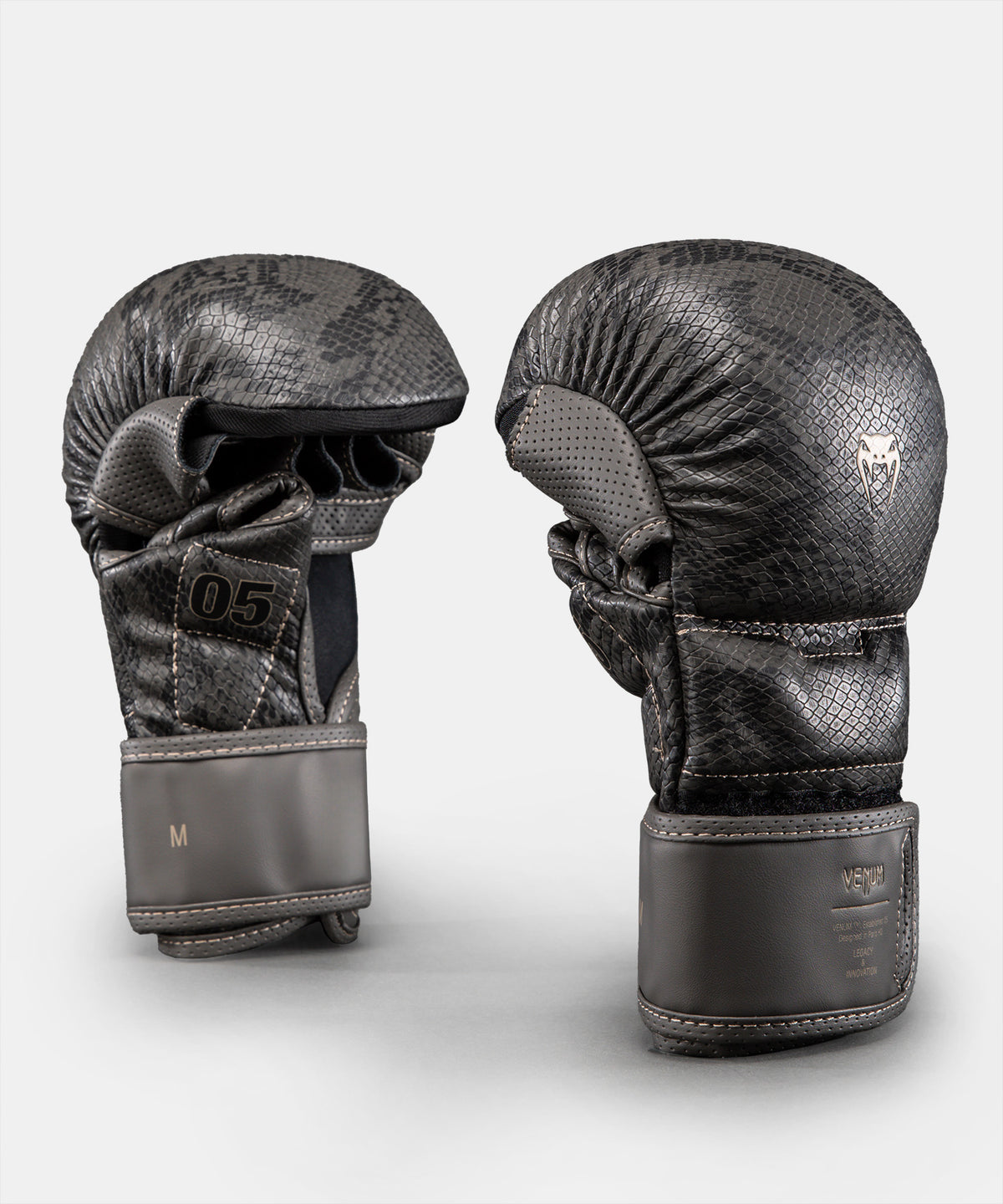 Gants de sparring MMA Venum Impact Evo Scales - Gris foncé