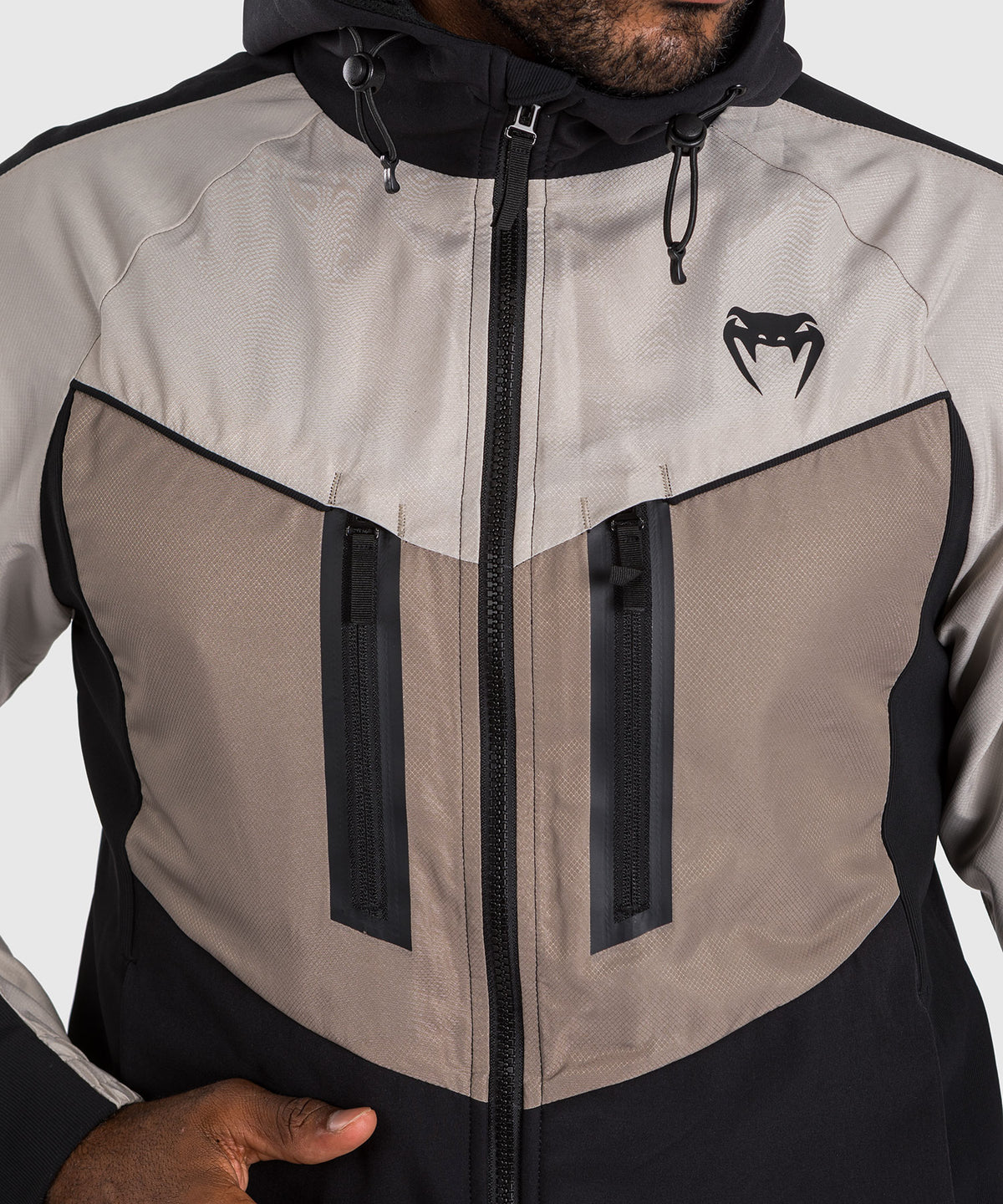 Venum Laser 3.0 Chaqueta de chándal - Negro/Arena