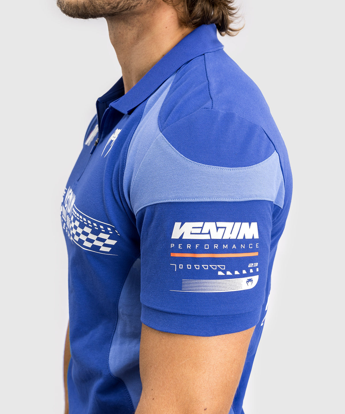 Venum Motorsport Polo de Algodón - Azul Real
