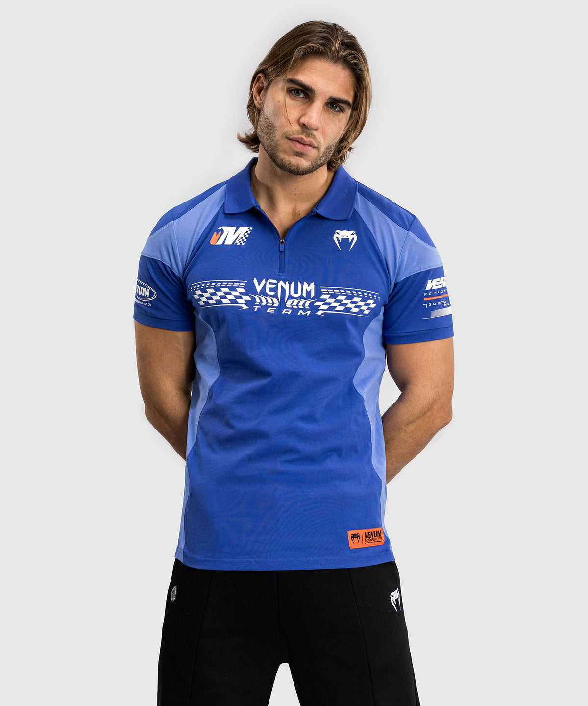 Venum Motorsport Polo de Algodón - Azul Real