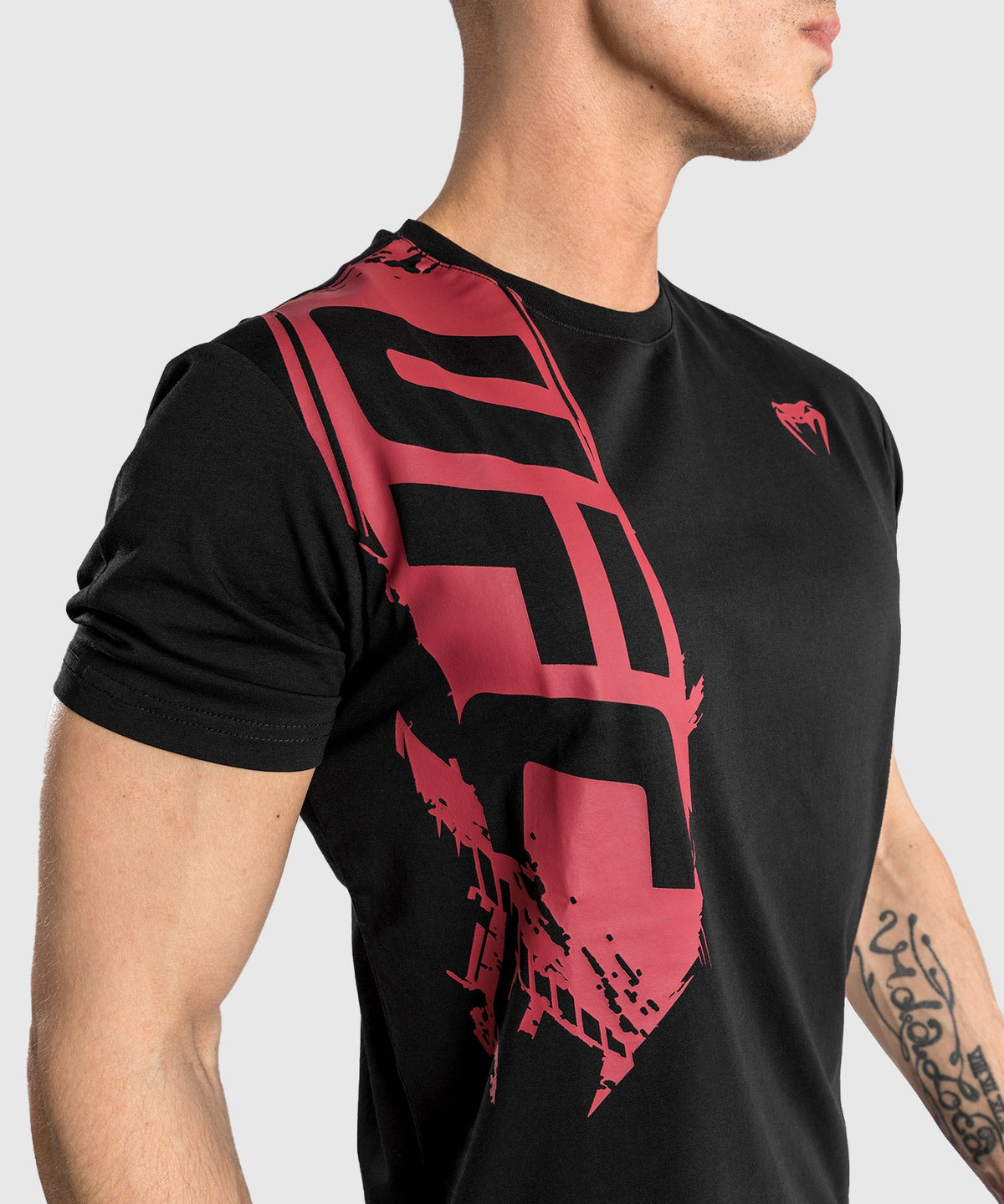 T-Shirt UFC Venum Authentic Fight Week 2.0 - Manches Courtes - Noir/Rouge