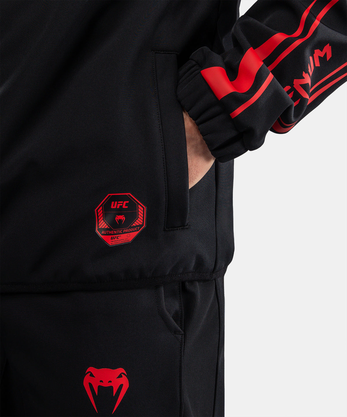 Sweat à Capuche Zippé pour Homme Venum UFC Unity by Venum Authentic Fight Week - Noir