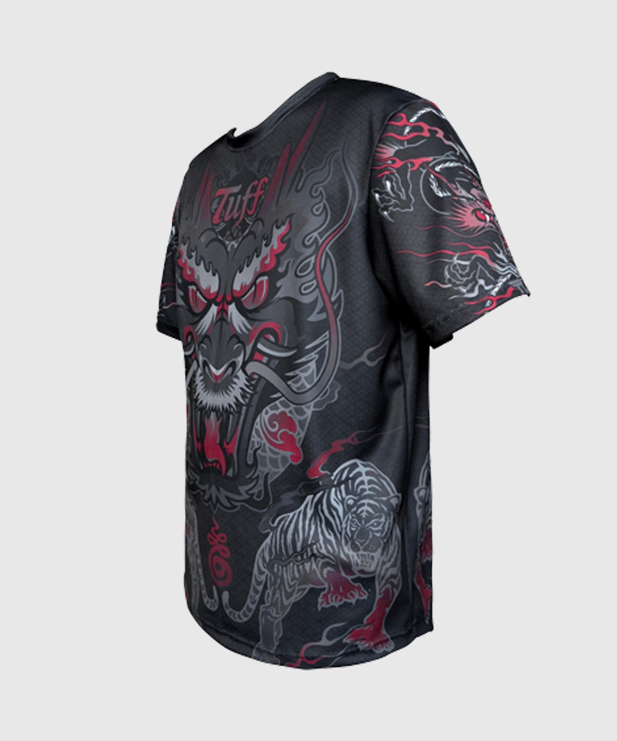 King Dry Fit Tuff Shirt Of Dragon Muay Thai T-shirt - Black