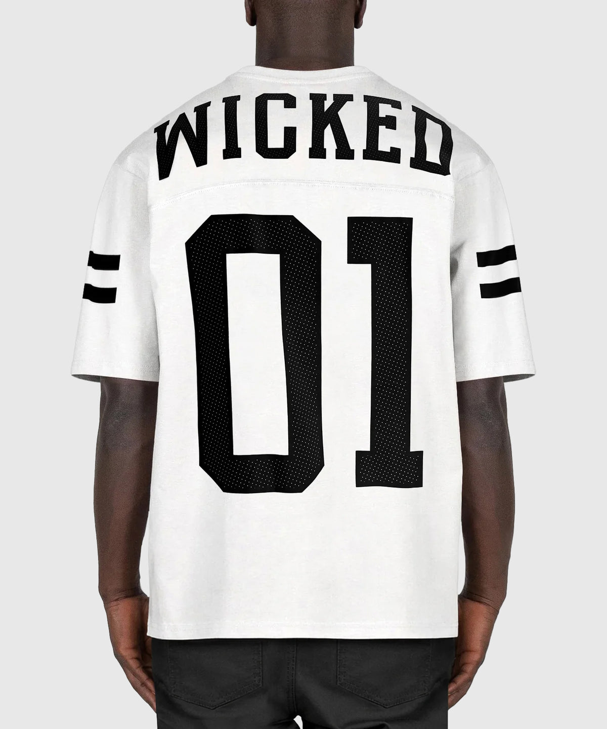 Wicked One Quaterback Oversize-T-Shirt - Weiß