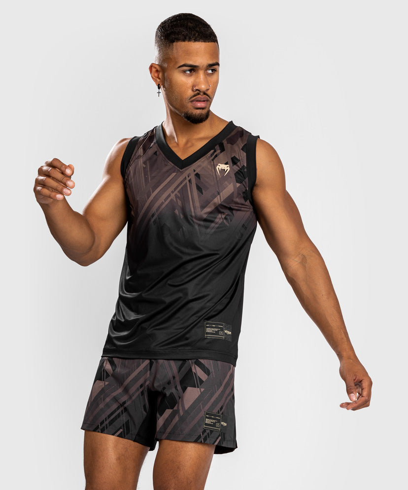 Venum Tecmo 2.0 Dry Tech Canotta - Nero/Marrone
