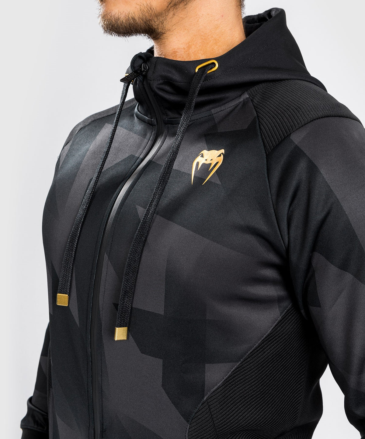 Sudadera con Capucha Venum Razor - Negro/Oro