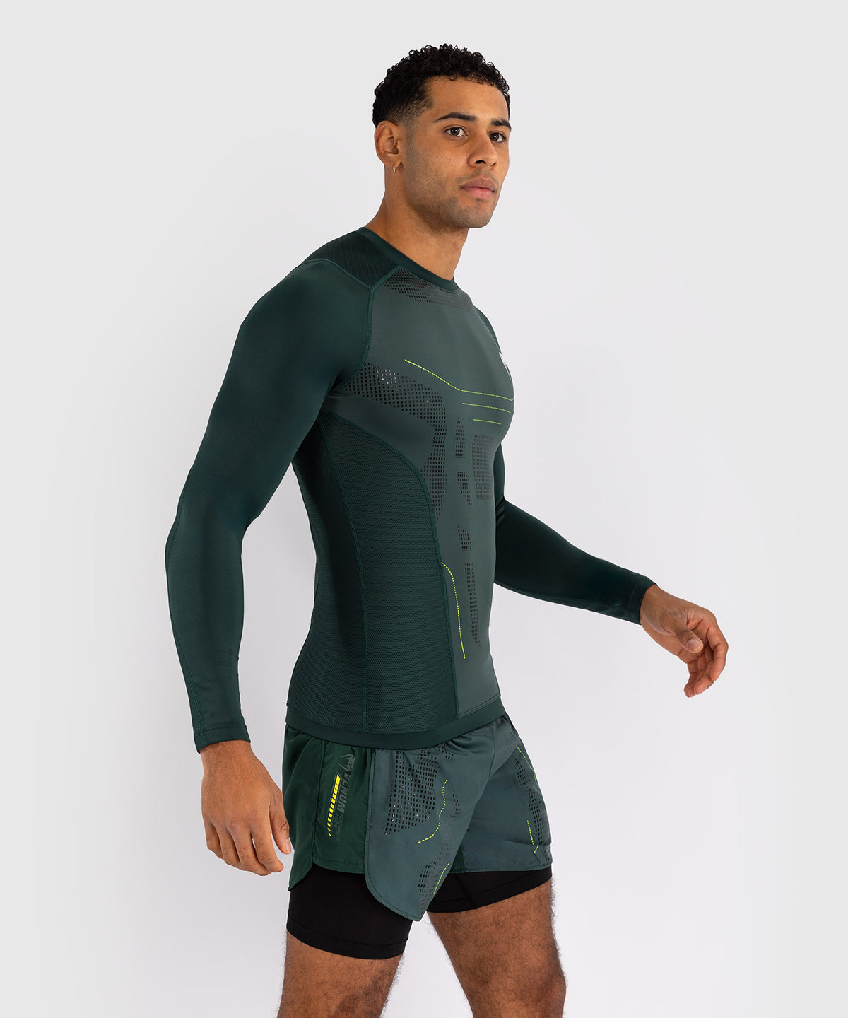 Venum Technical 3.0 Langarm Rashguard - Waldgrün