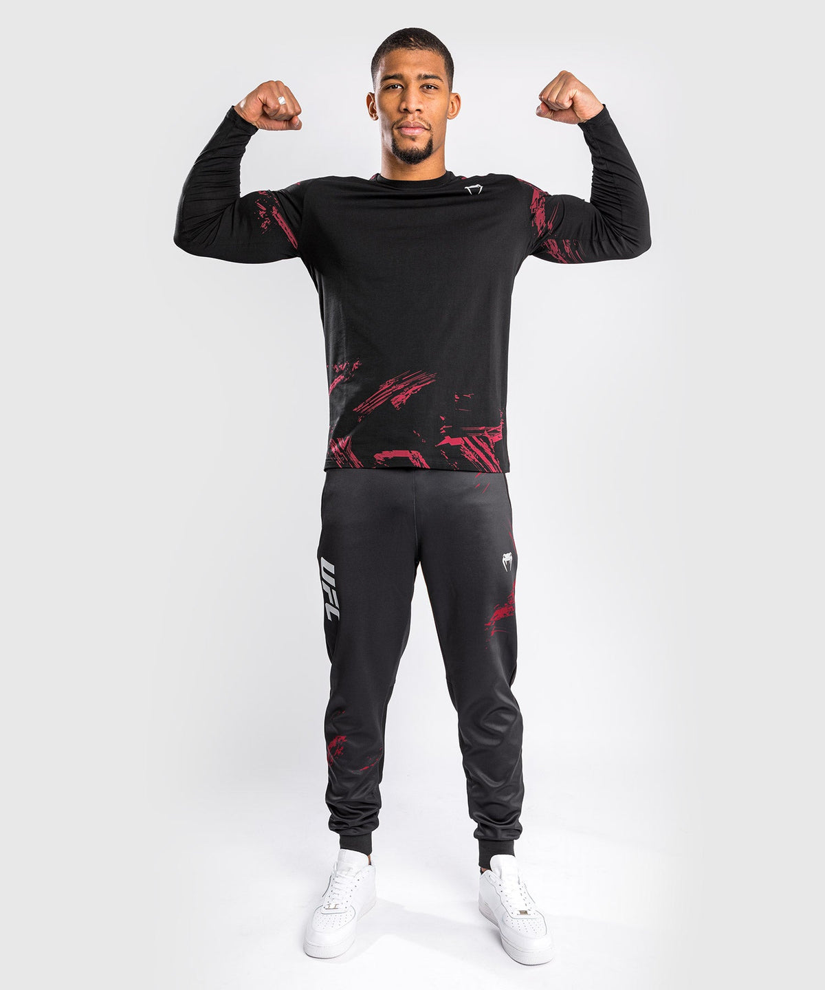 Venum Authentic Fight Week 2.0 UFC T-Shirt - Langarm - Schwarz/Rot
