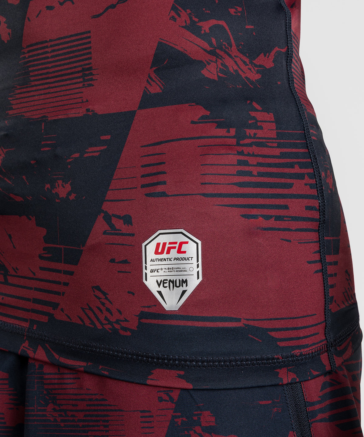 Men's UFC Zenith by Venum Burgundy Authentic Fight Week Performance Long Sleeve Rashguard
