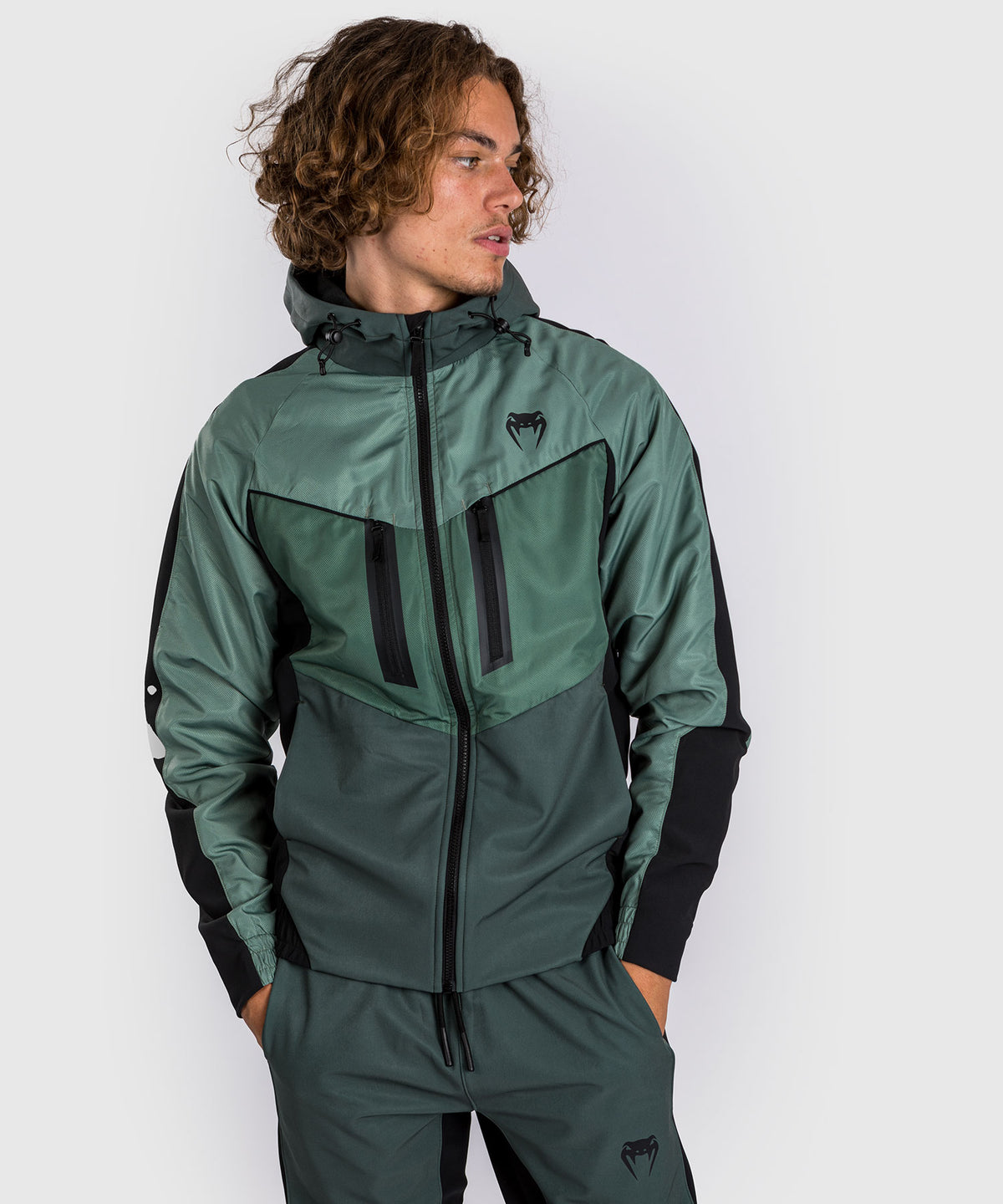 Veste de survêtement Venum Laser 3.0 - Noir/Kaki