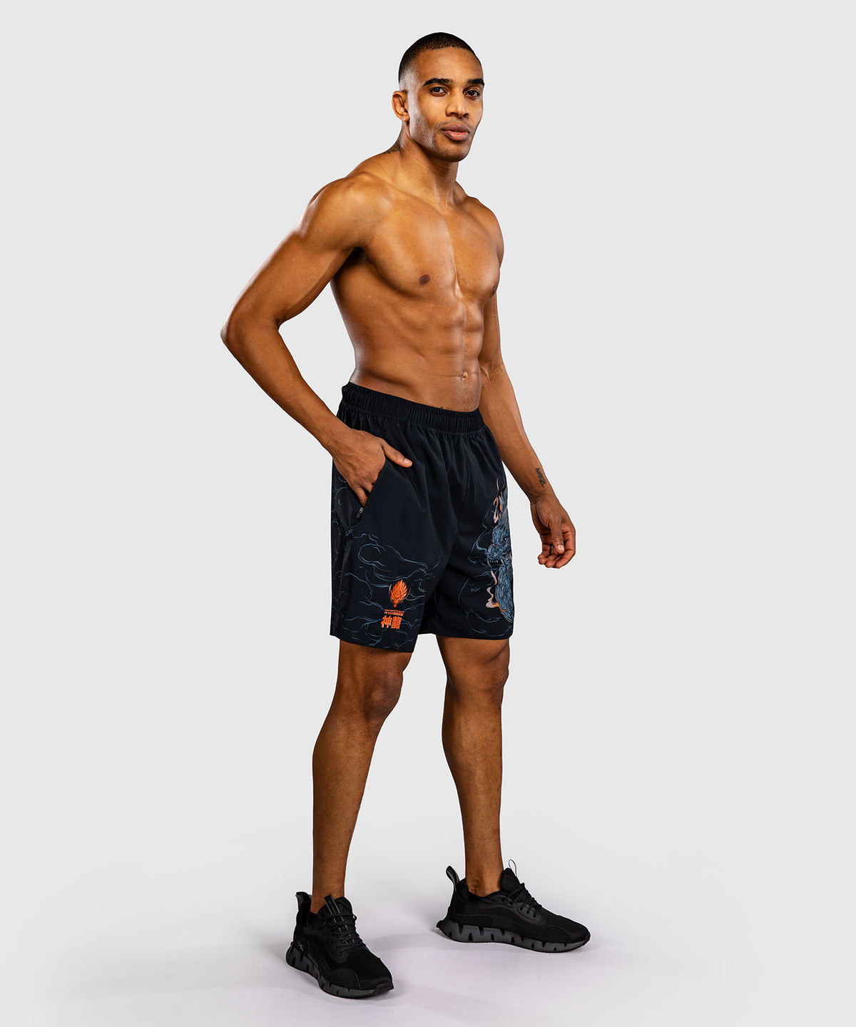 Venum Thunder Short de Entrenamiento – Negro/Gris/Cobre