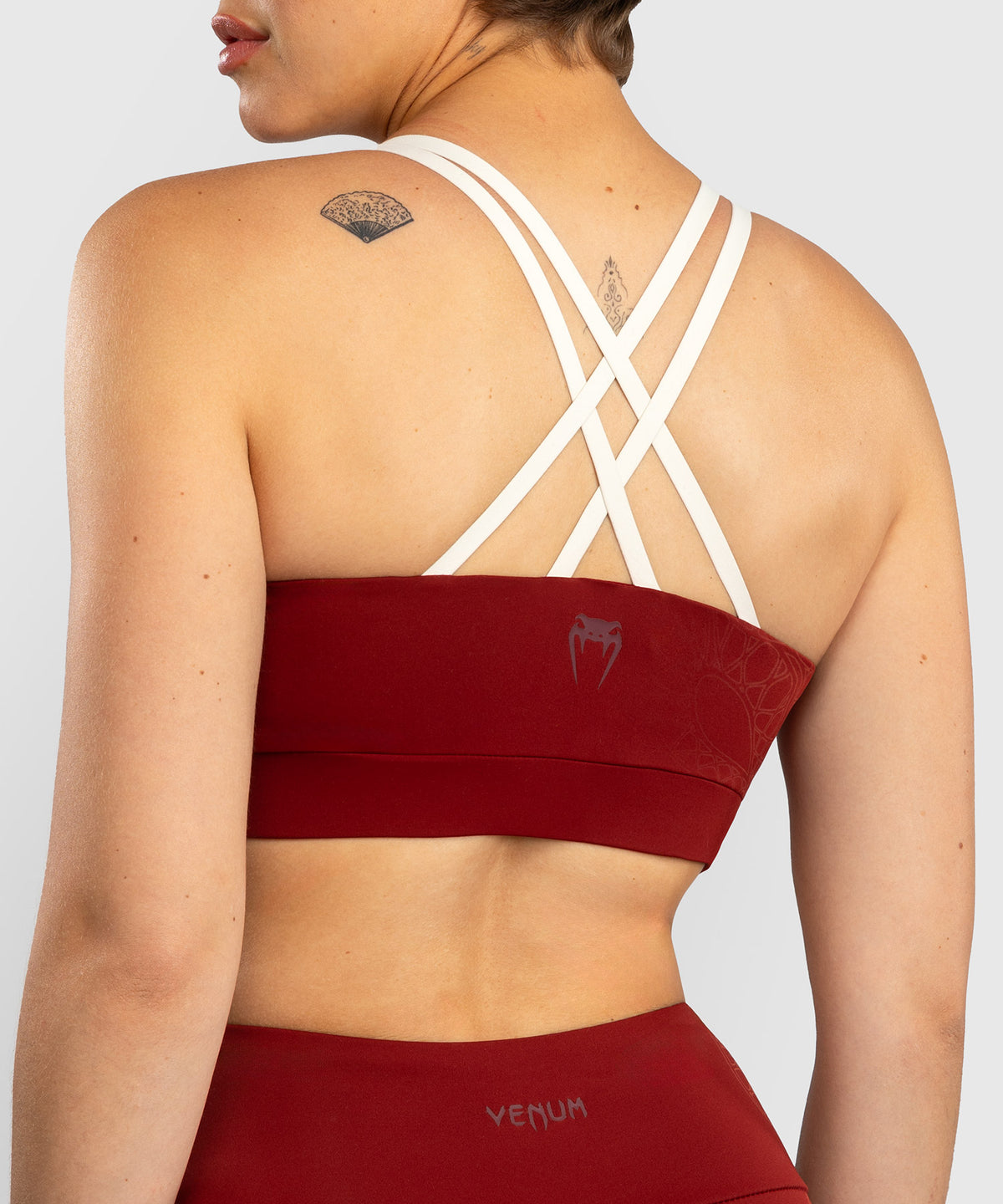 Venum Serpenti Women’s Sports Bra - Burgundy/Ivory