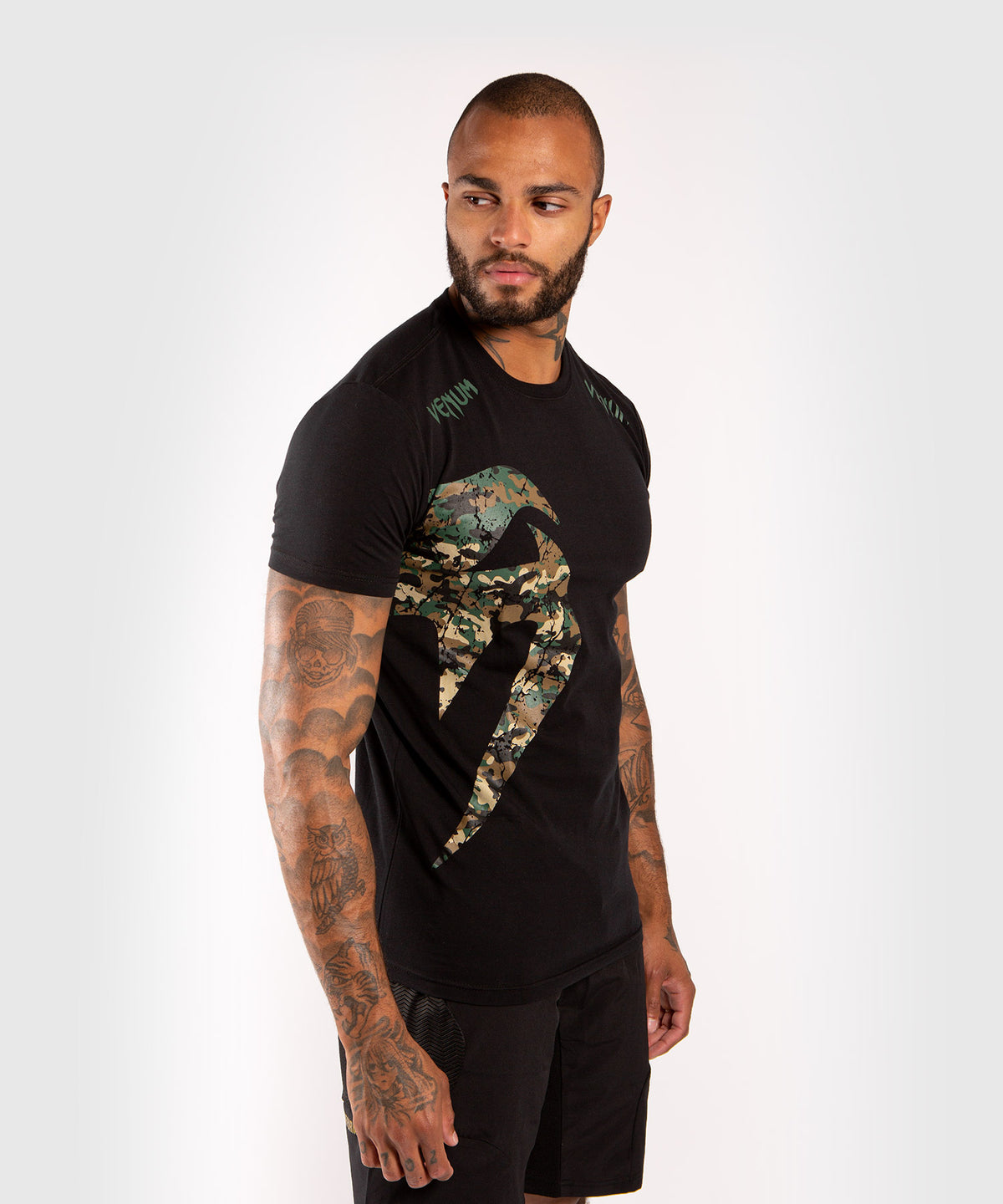 Venum Original Giant Maglietta - Nero / Camo Foresta