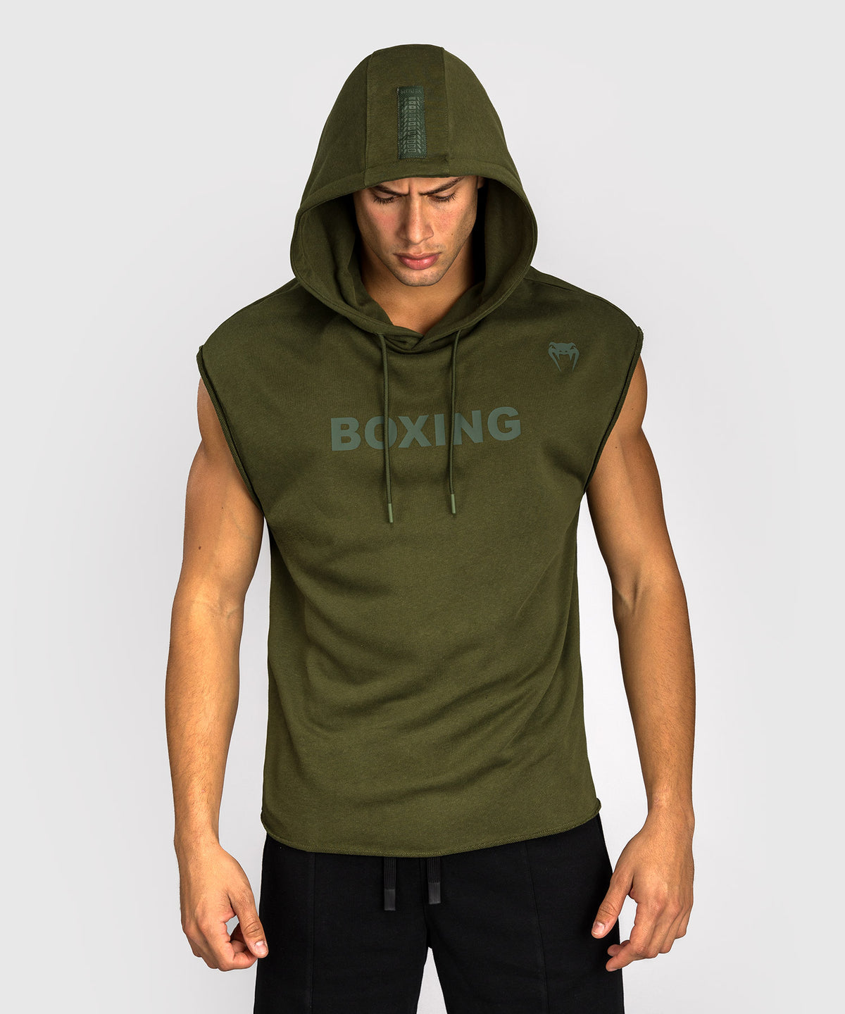 Venum Boxing VT Felpa con Cappuccio Senza Maniche – Verde Militare