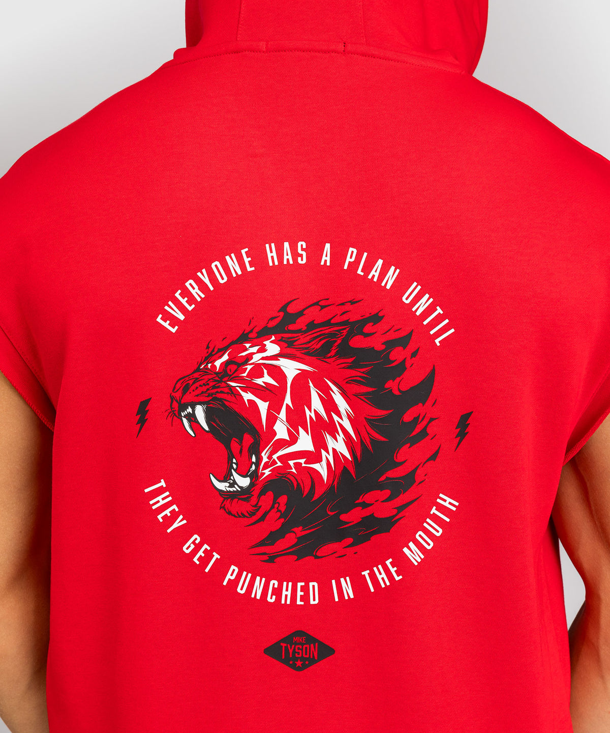 Venum x Mike Tyson Tiger Felpa senza maniche - Rosso intenso/Nero profondo