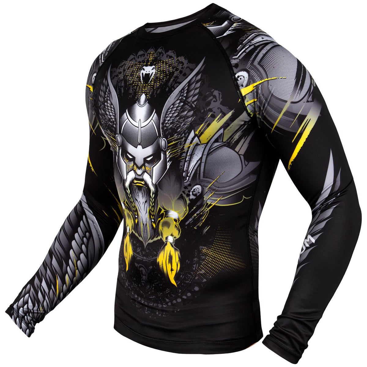 Rashguard Venum Viking 2.0 - Maniche lunghe - Nera/Gialla