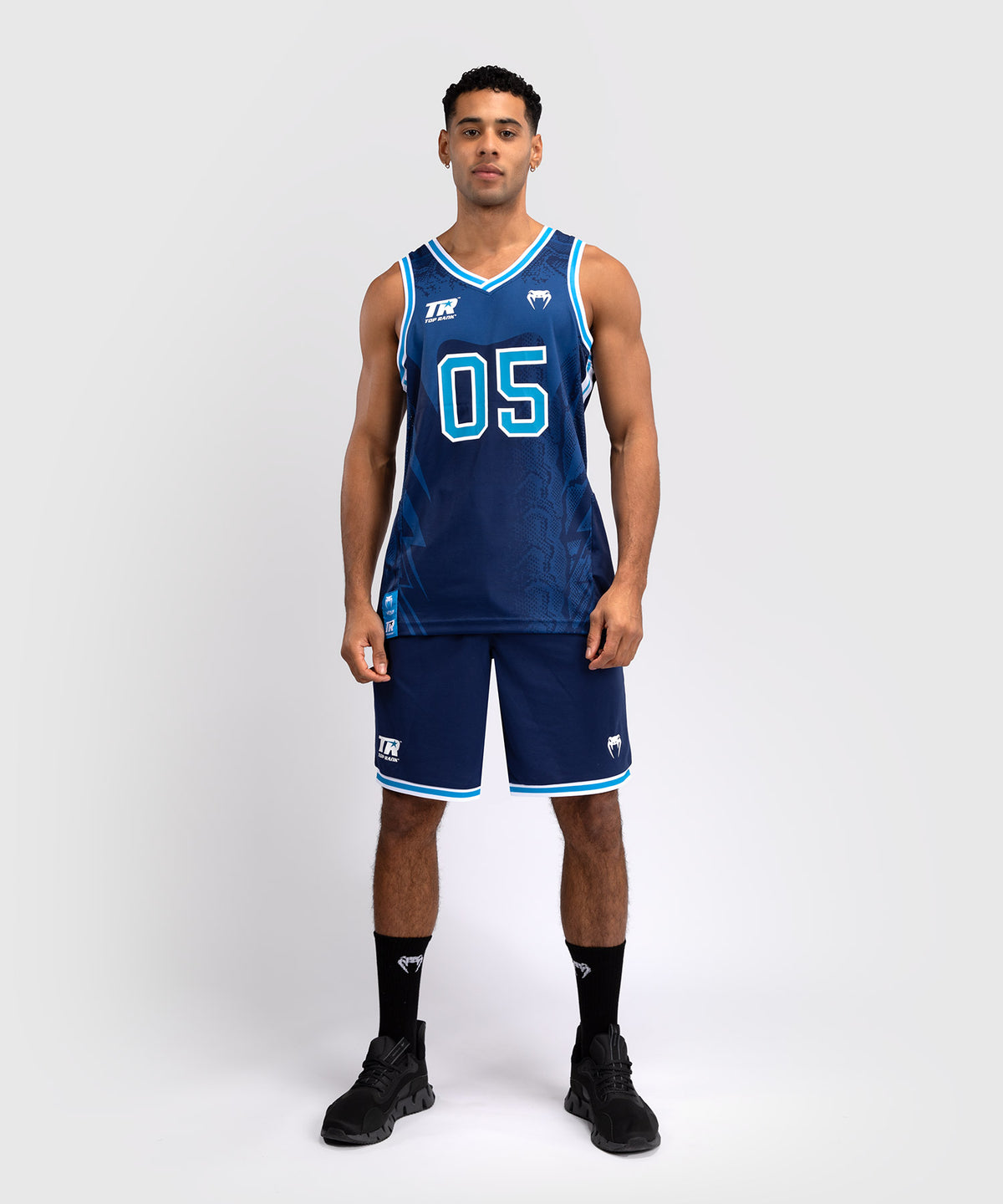 Venum x Top Rank Original Men's Basketball Shorts - Navy Blue