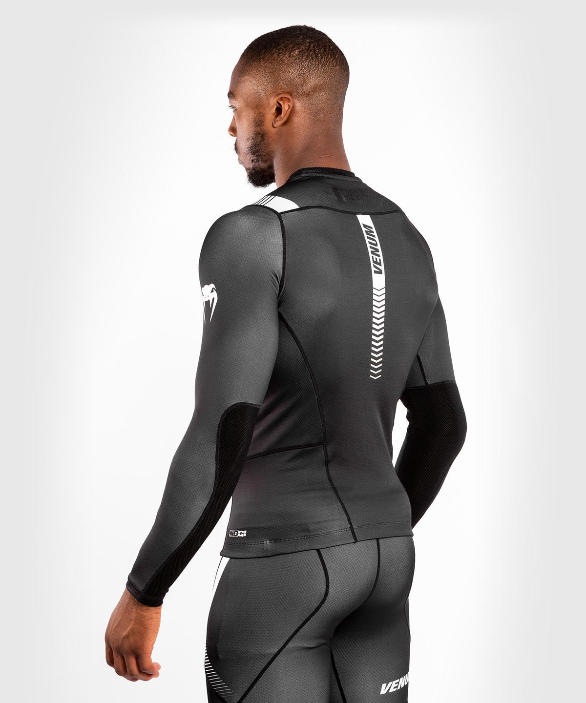 Venum NoGi 3.0 Compression T-Shirt - Long Sleeve - Black/White