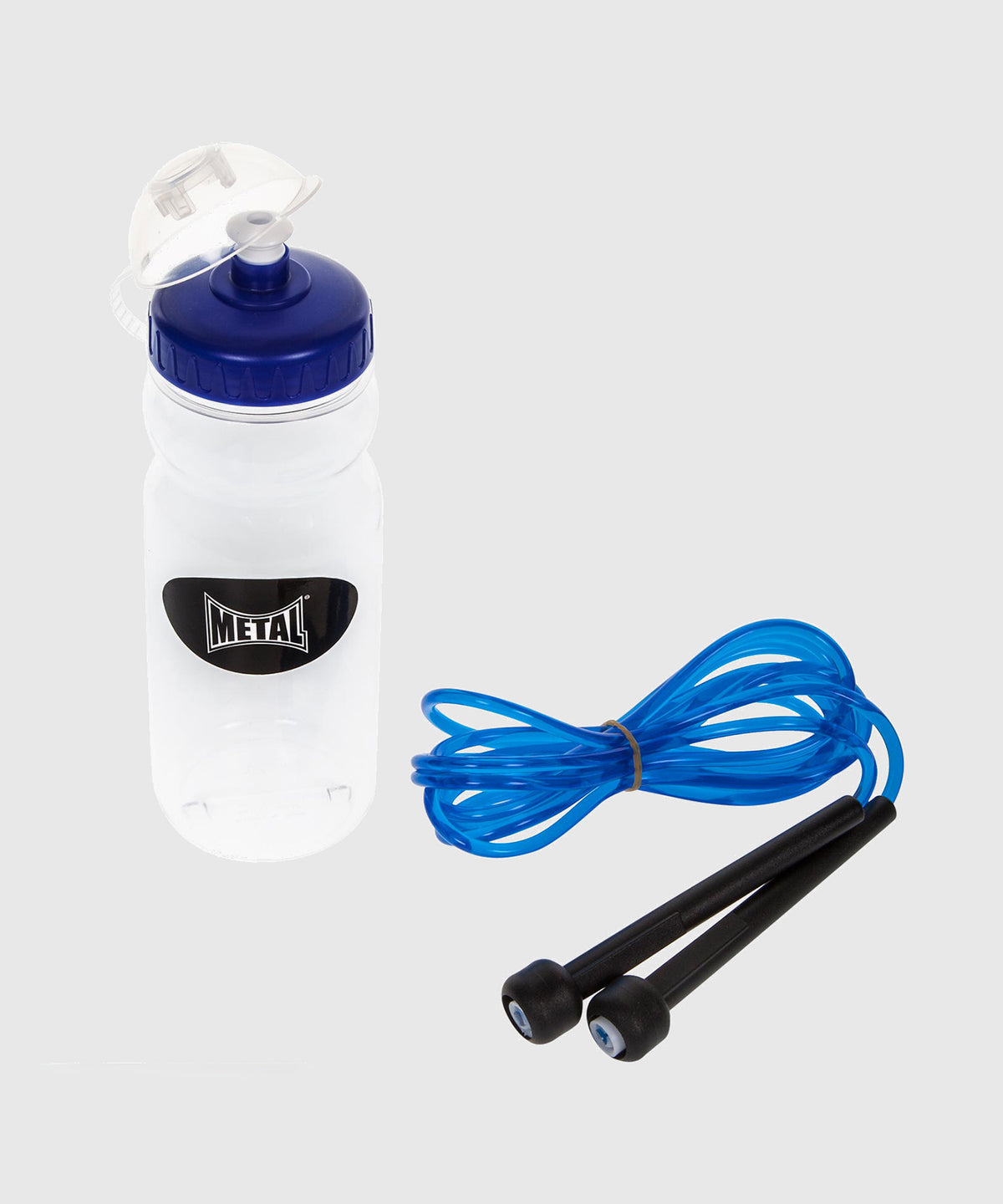 Metal Boxe Kit de Cuerda para Saltar y Botella
