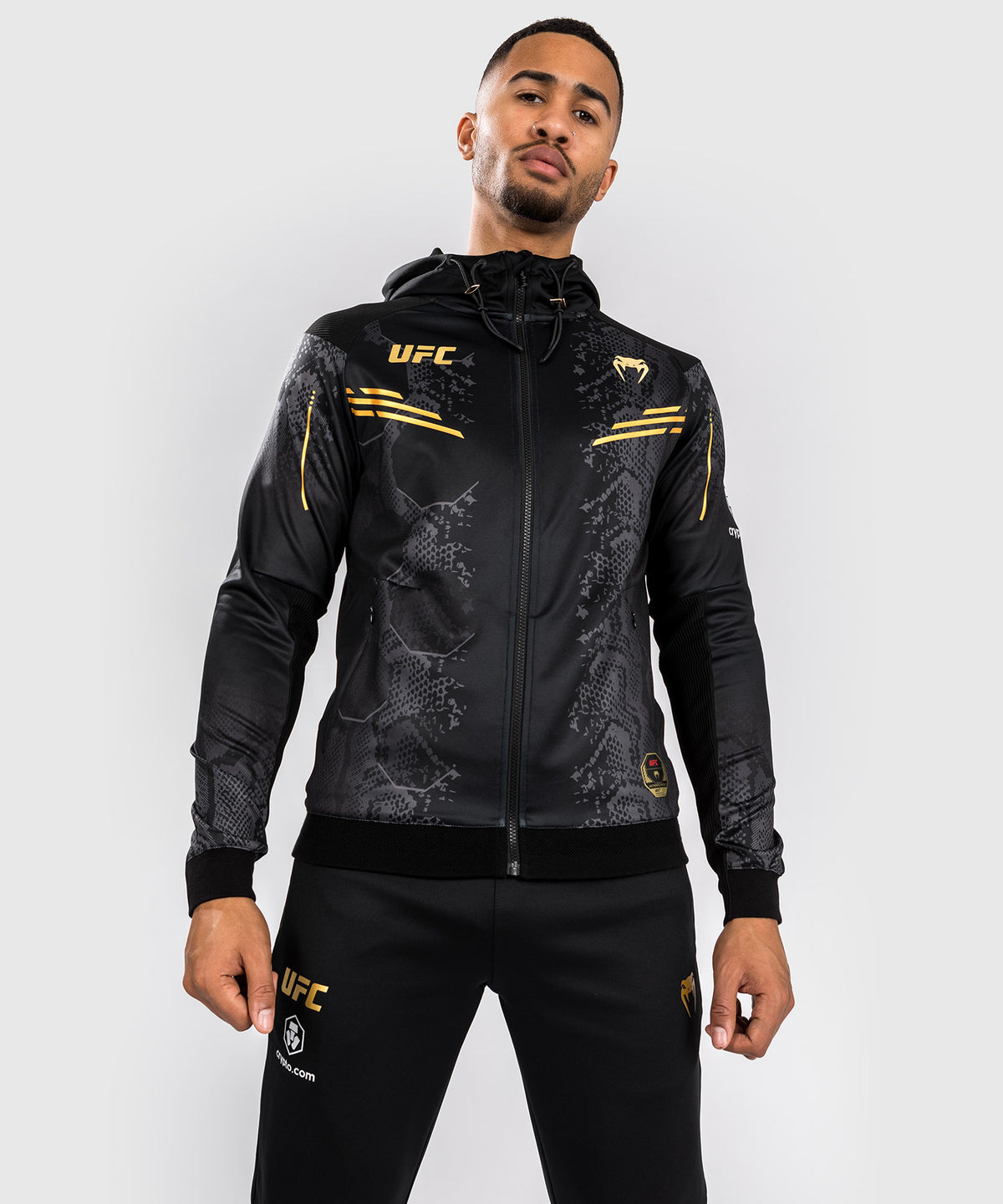 Veste à capuche Walkout pour Hommes UFC Adrenaline by Venum Authentic Fight Night - Champion