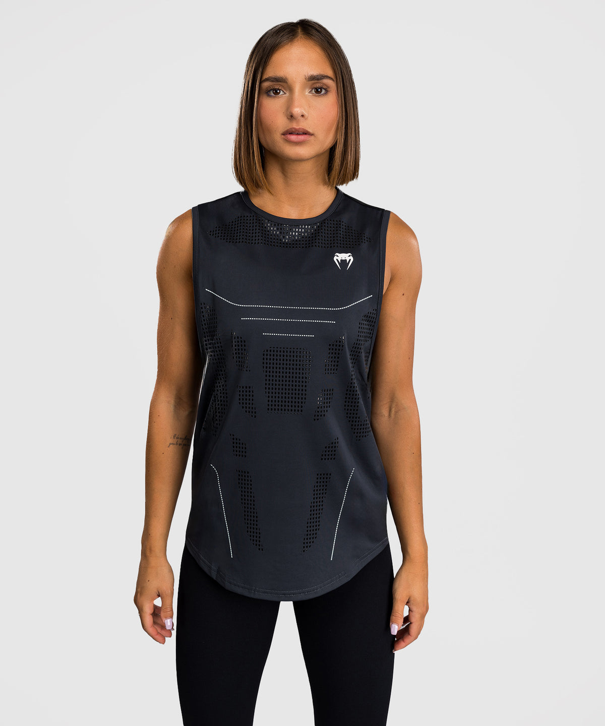 Venum Technical 3.0 Camiseta Sin Mangas Dry Tech para Mujeres - Storm Grey