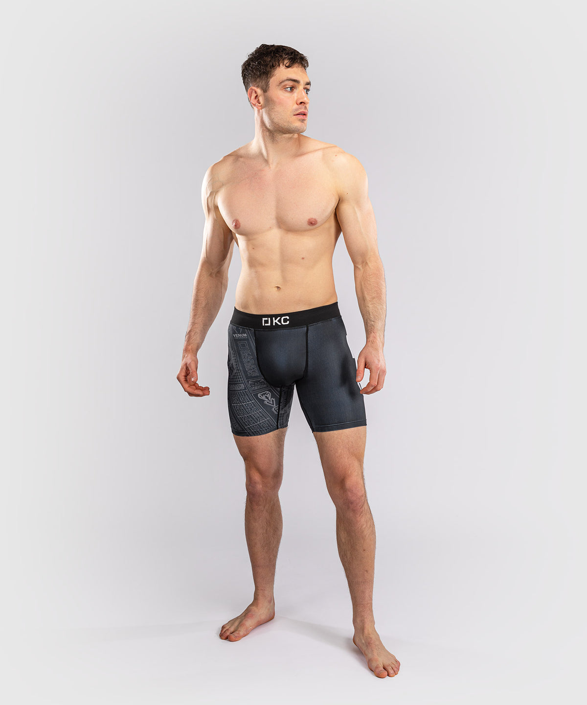 Karate Combat by Venum Vale Tudo Shorts - Black/Grey